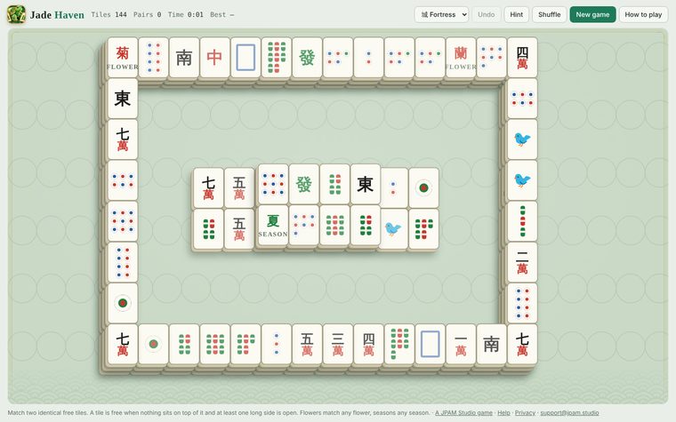 The Fortress layout on a wide screen
