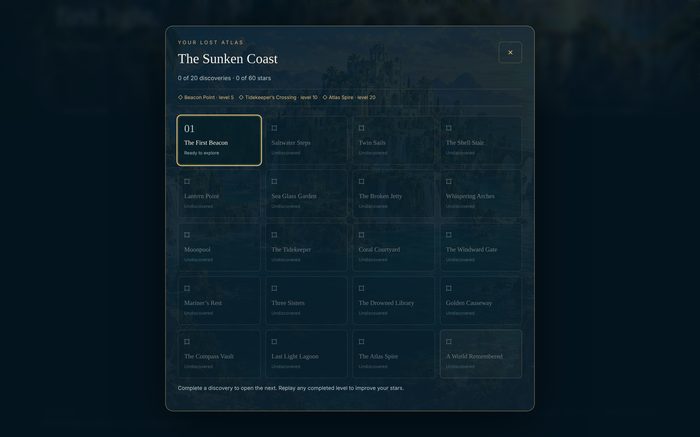 The Atlas on a wide screen