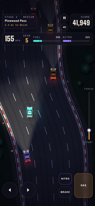 Catching a fuel car on Pinewood Pass