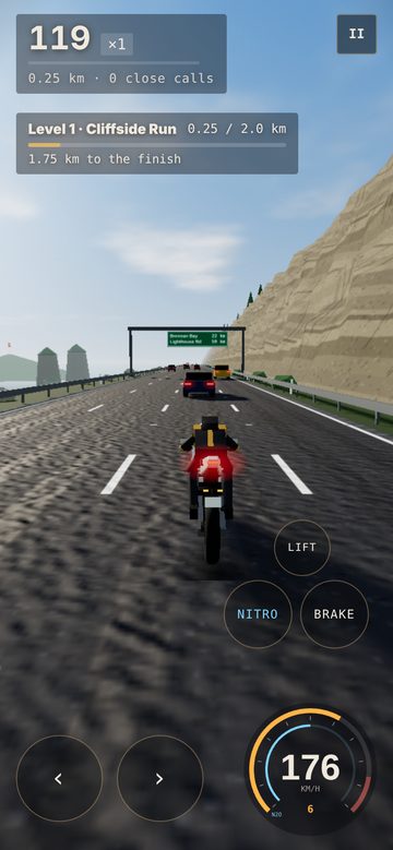 Threading traffic on Cliffside Run