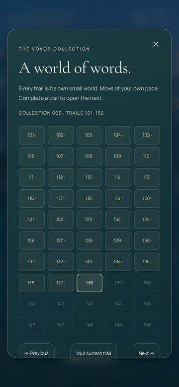 Your journey, collection by collection